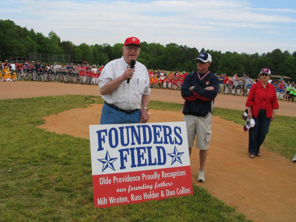 Don Collins, Founders Field Presentation