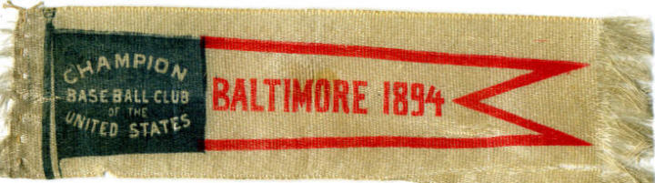 1894 Baltimore Oriole Banner Bookmark